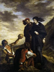 Hamlet en Horatio in het kerkhof